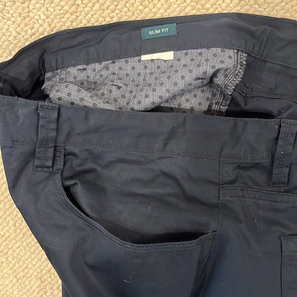 PERRY ELLIS CASUAL/DRESS PANTS IN DARK NAVY BLUE COTTON - Picture 4 of 7